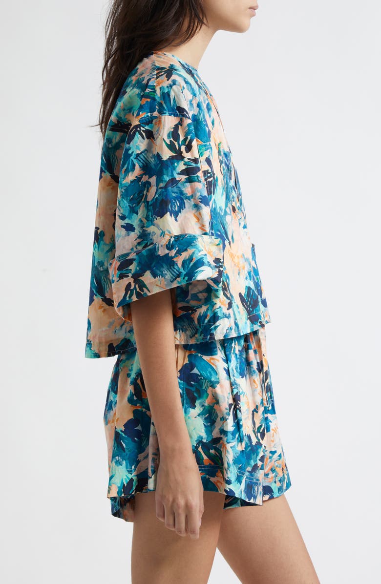 Ulla Johnson Suri Floral Cotton Top, Alternate, color,