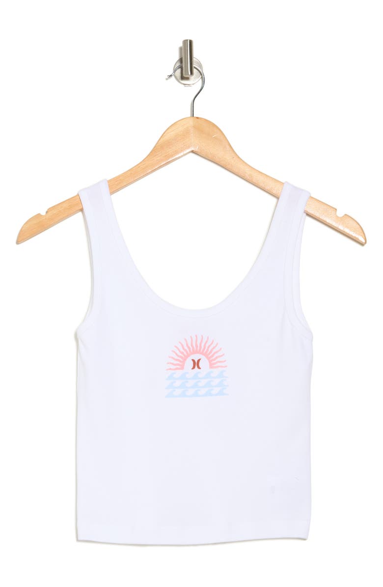 Hurley Leisure Scoop Neck Crop Tank, Alternate, color, 