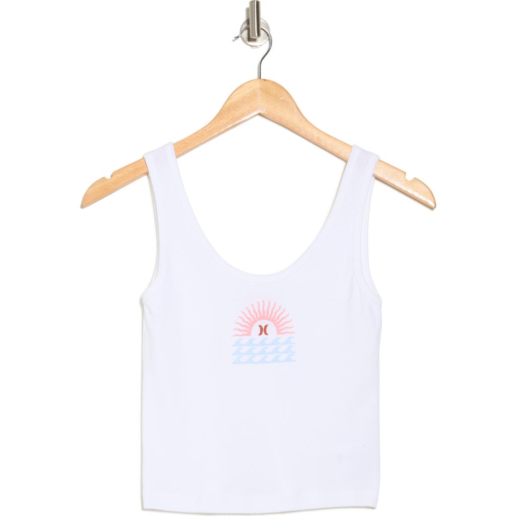 HURLEY HURLEY LEISURE SCOOP NECK CROP TANK