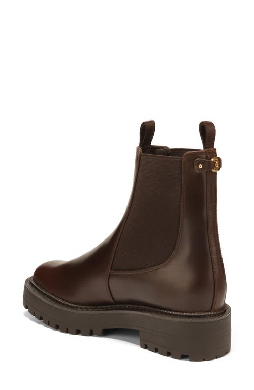 Sam Edelman Laguna Waterproof Lug Sole Chelsea Boot In Brown