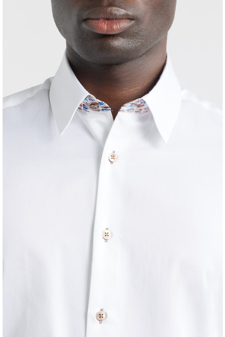 Sinai Collection Luxe Cotton Dress Shirt, Alternate, color, WHITE
