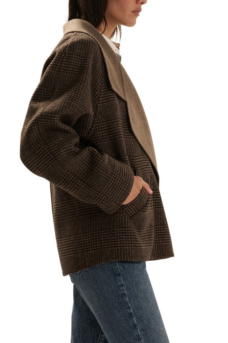 Cameron Houndstooth Coat, Alternate, color, GANACHE HOUNDSTOOTH