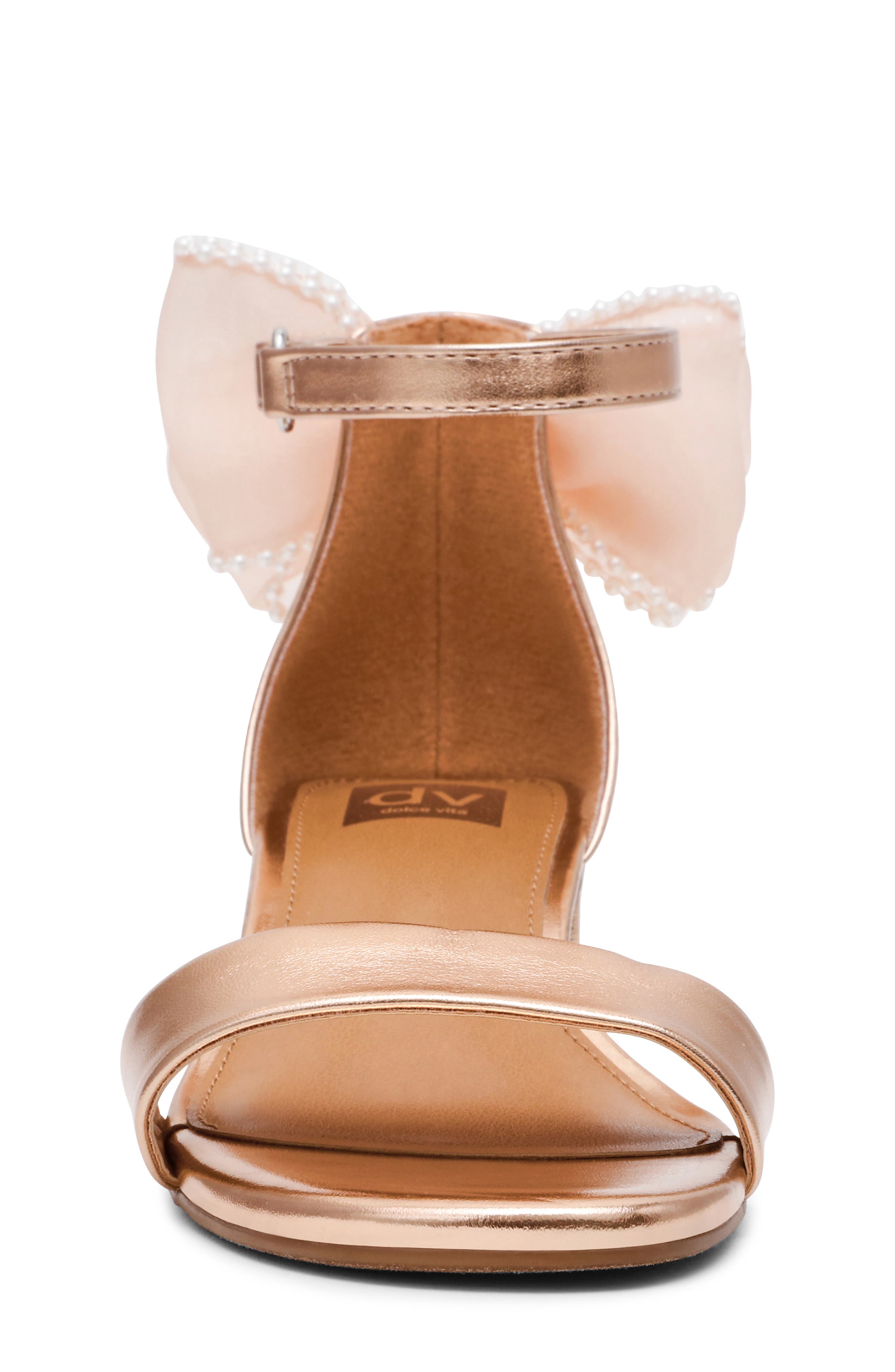 DV by Dolce Vita Kids' Greese Ankle Strap Sandal, Alternate, color, Rose Gold