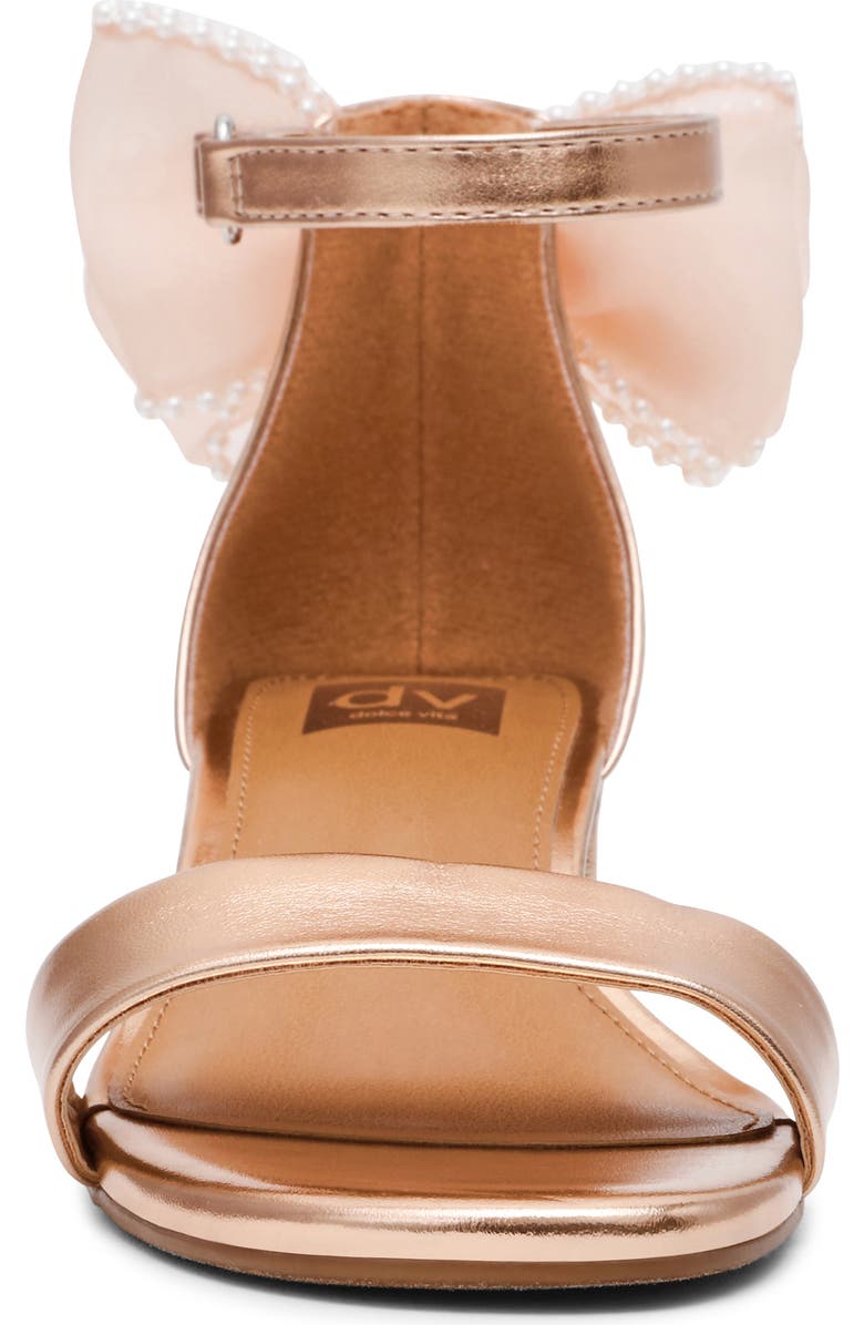 DV by Dolce Vita Kids' Greese Ankle Strap Sandal, Alternate, color, Rose Gold