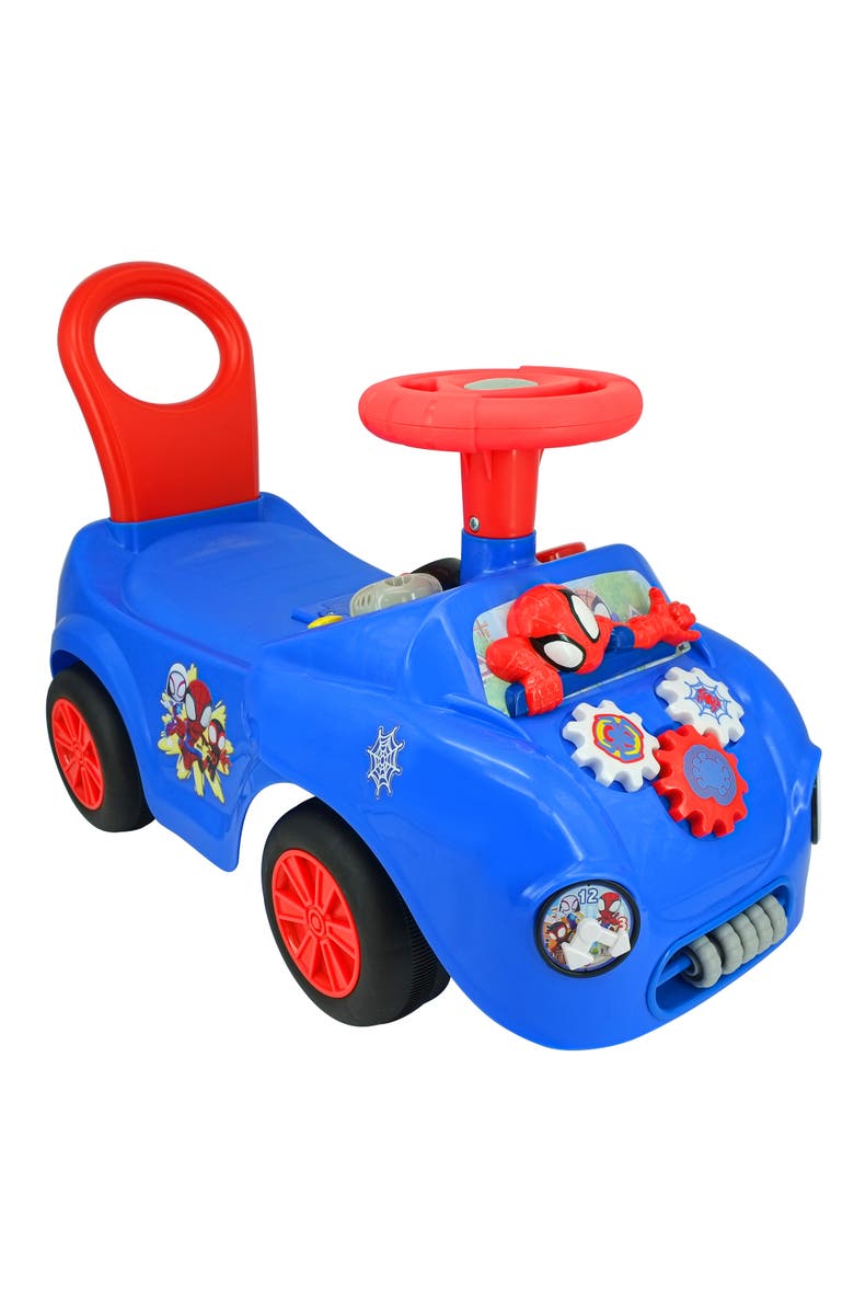 Kiddieland Spidey Web Racer Lights N
 Sounds Rideon, Main, color, Multicolored