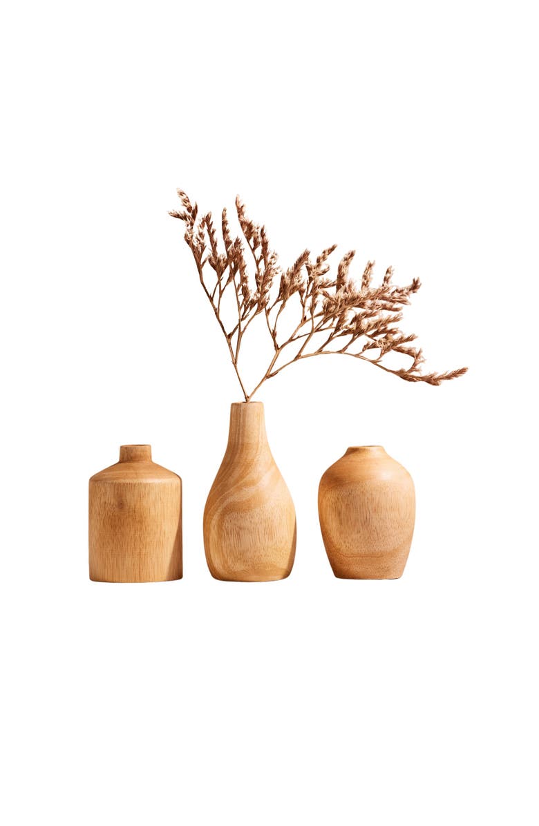 Be Home Kiln Mango Mini Vases - Set of 3, Main, color, Mango