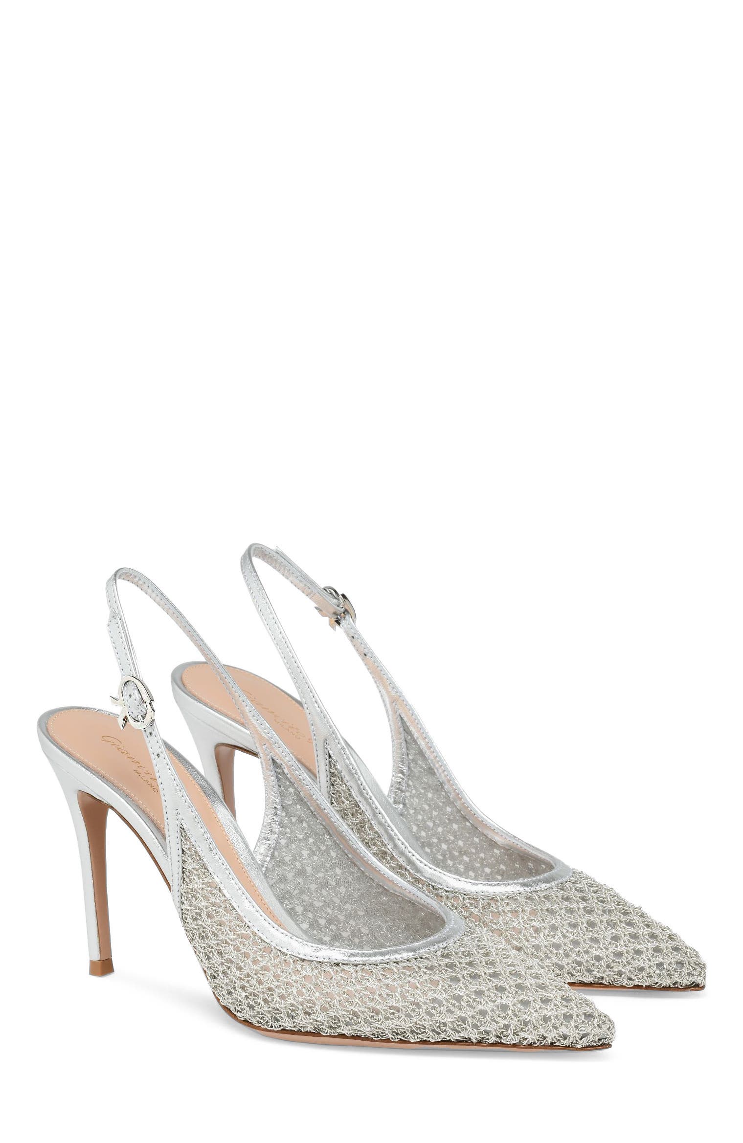 Nikki Pump, Alternate, color, Metallic Silver and Nappa