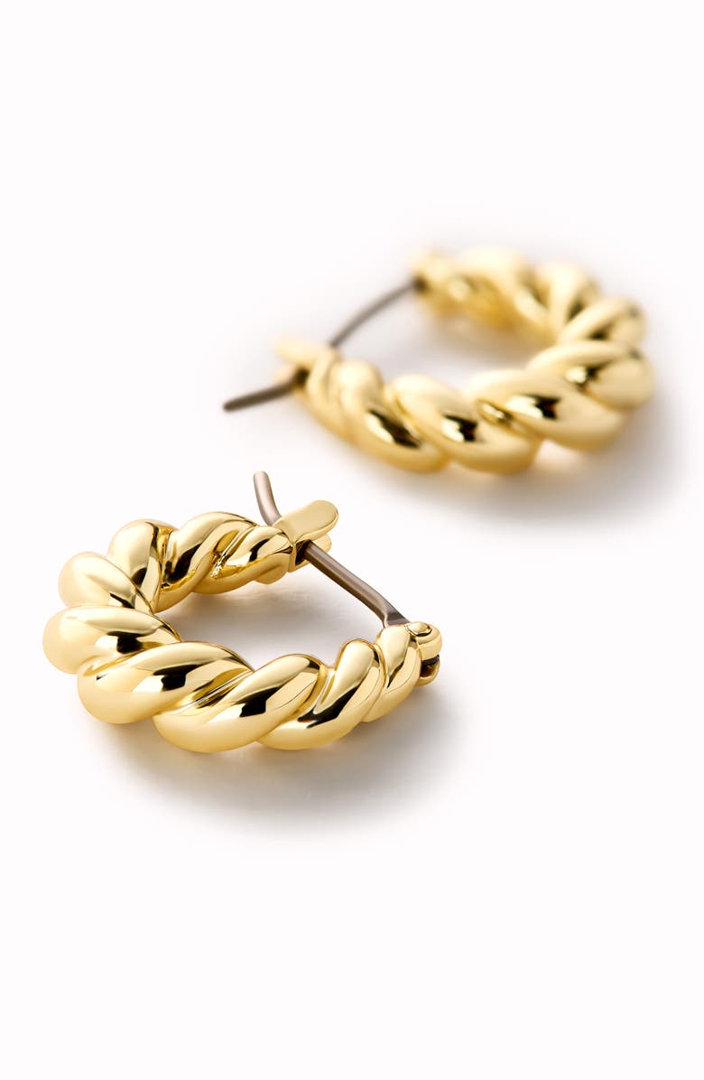 Ana Luisa Twisted Hoop Earrings - Paris Small, Alternate, color, Gold