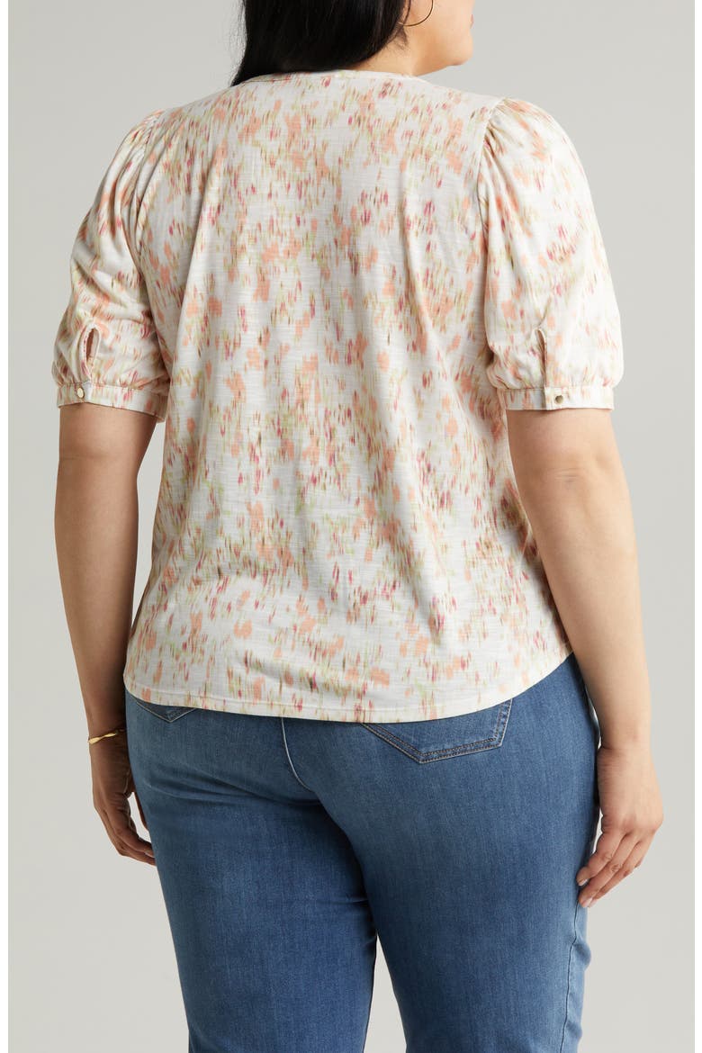 Puff Sleeve Top, Alternate, color, SWEET MELON