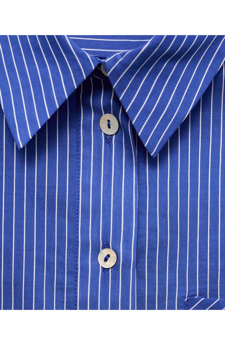 MANGO Pinstripe Button-Up Shirt, Alternate, color,