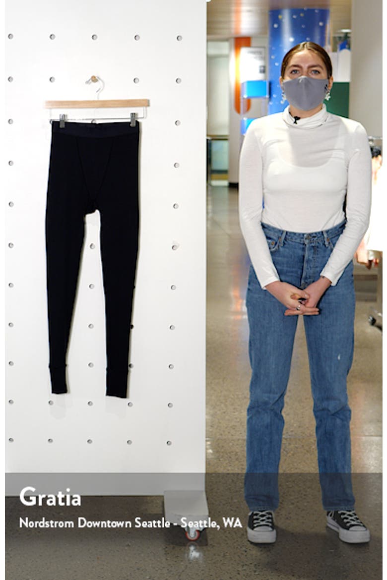 Logo Pointelle Cotton Thermal Leggings video