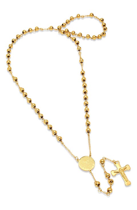 Our Father Prayer Rosary Necklace