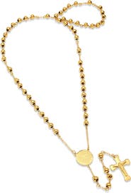 STEELTIME Our Father Prayer Rosary Necklace