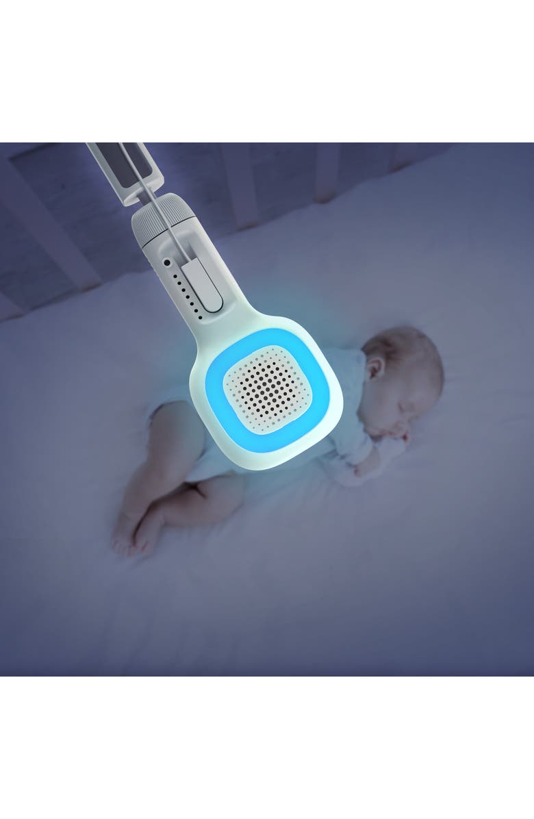 Hubble Connected Skyvision AI Pro Baby Monitor with Adjustable Crib Mount, Alternate, color, White