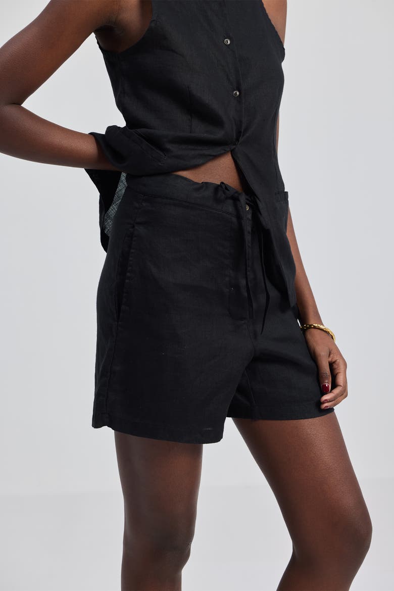Drawstring Shorts, Alternate, color, Black