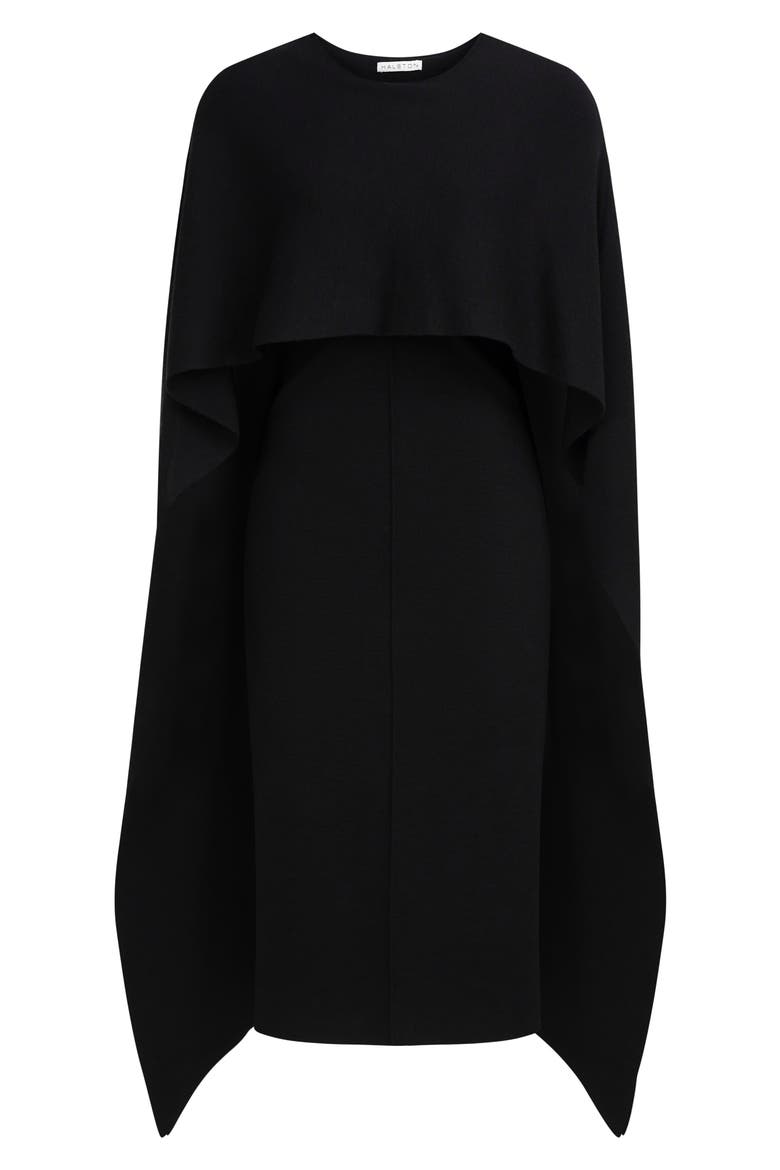Amal Merino Wool Sweater Dress, Alternate, color, BLACK