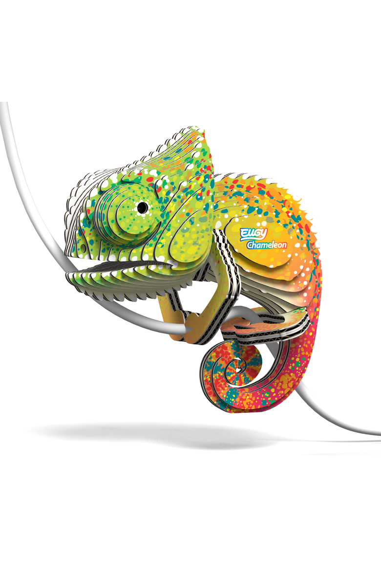 Eugy Puzzles Chameleon 3D Puzzle, Alternate, color, NO COLOR