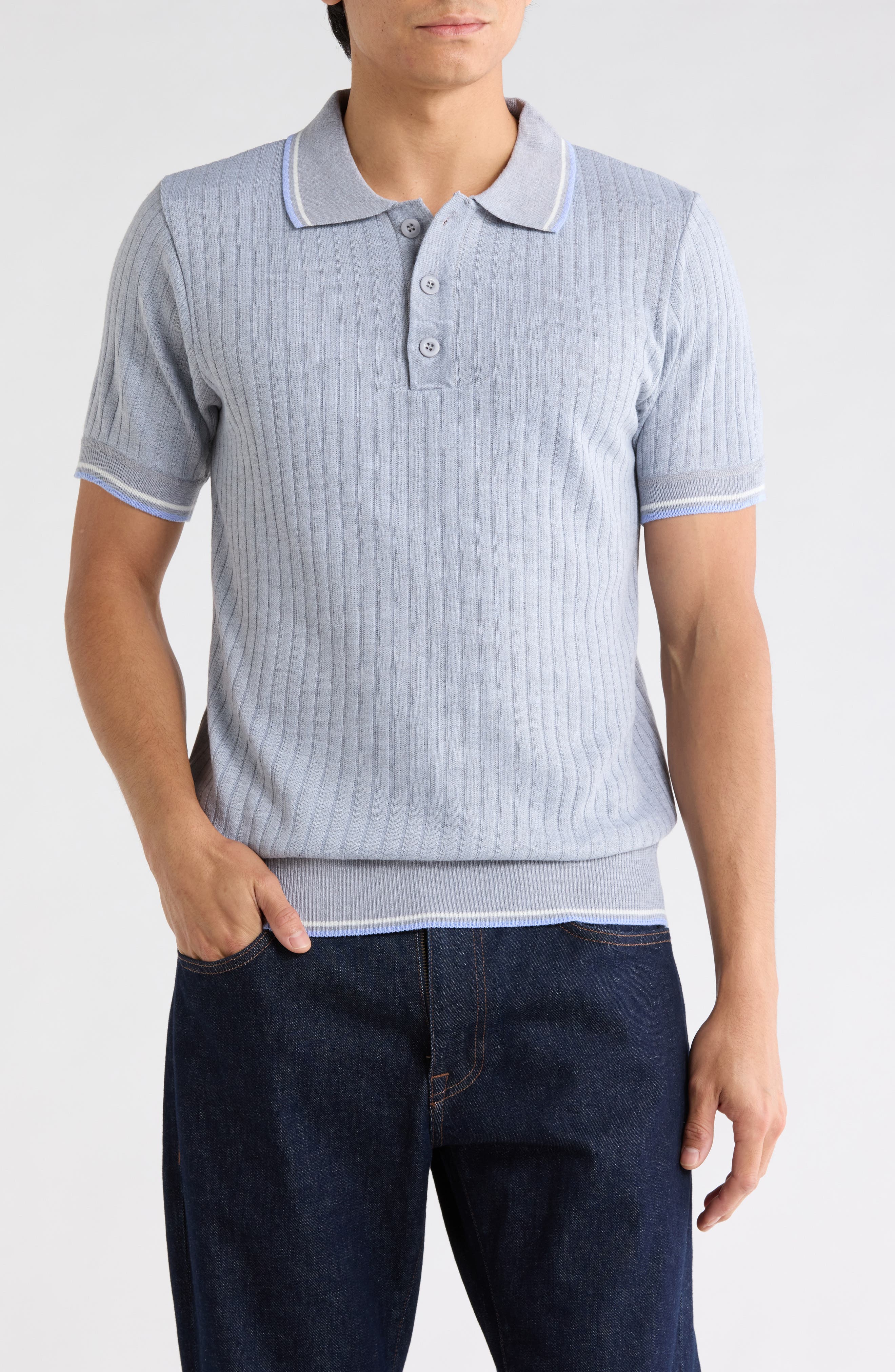 Knit Polo Sweater - image 5