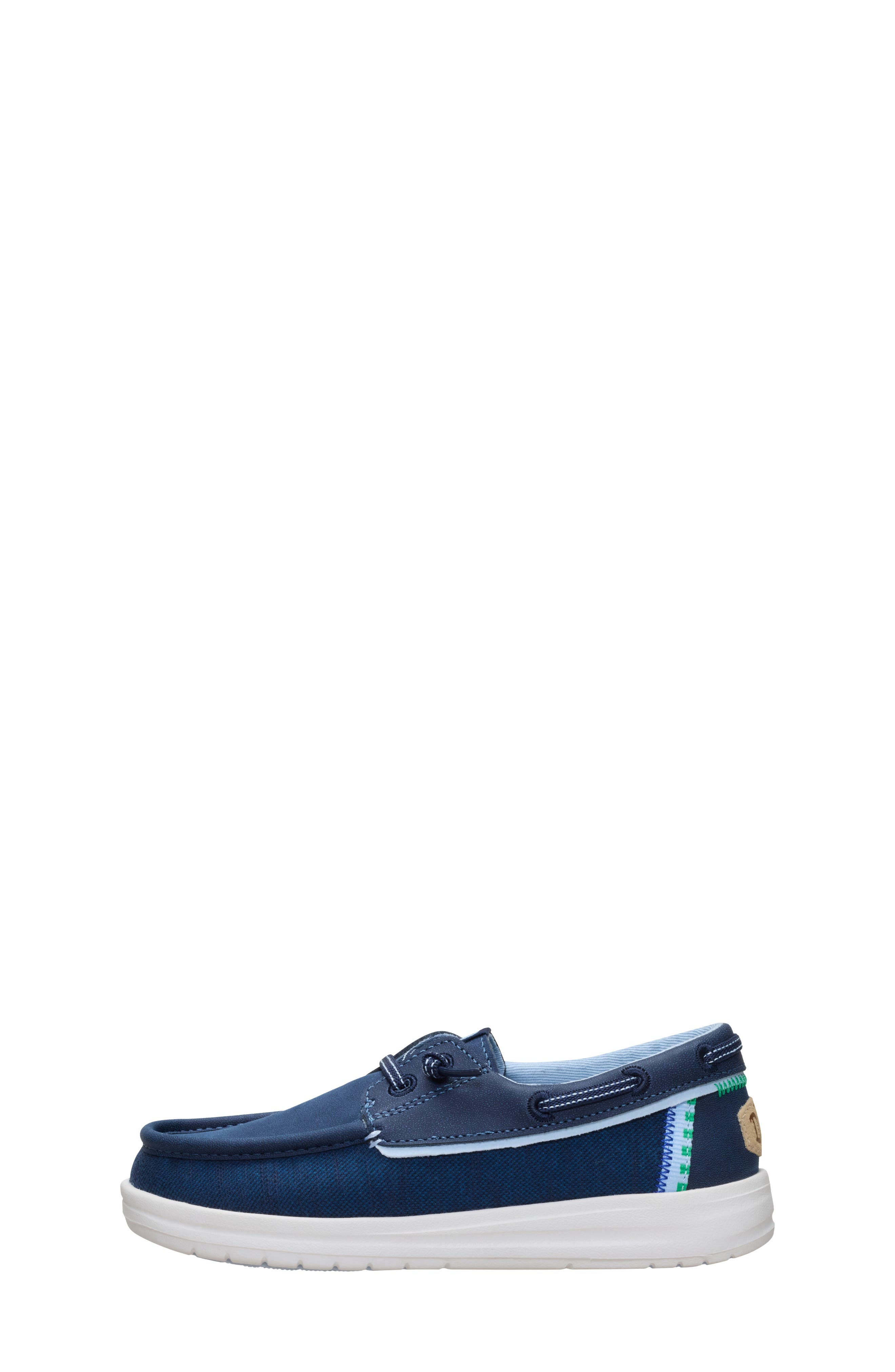 Kids' Wells Slip On Boat Shoe, Alternate, color, NAVY