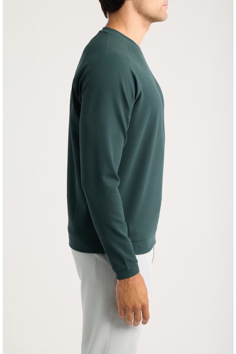 Cradle Performance Piqué Crewneck Top, Alternate, color, PINE BROOK
