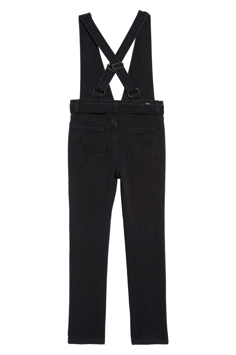 Habitual Ava Skinny Denim Jumpsuit, Alternate, color, BLACK