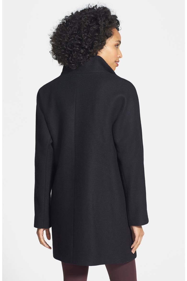Wool Blend Coat, Alternate, color, BLACK