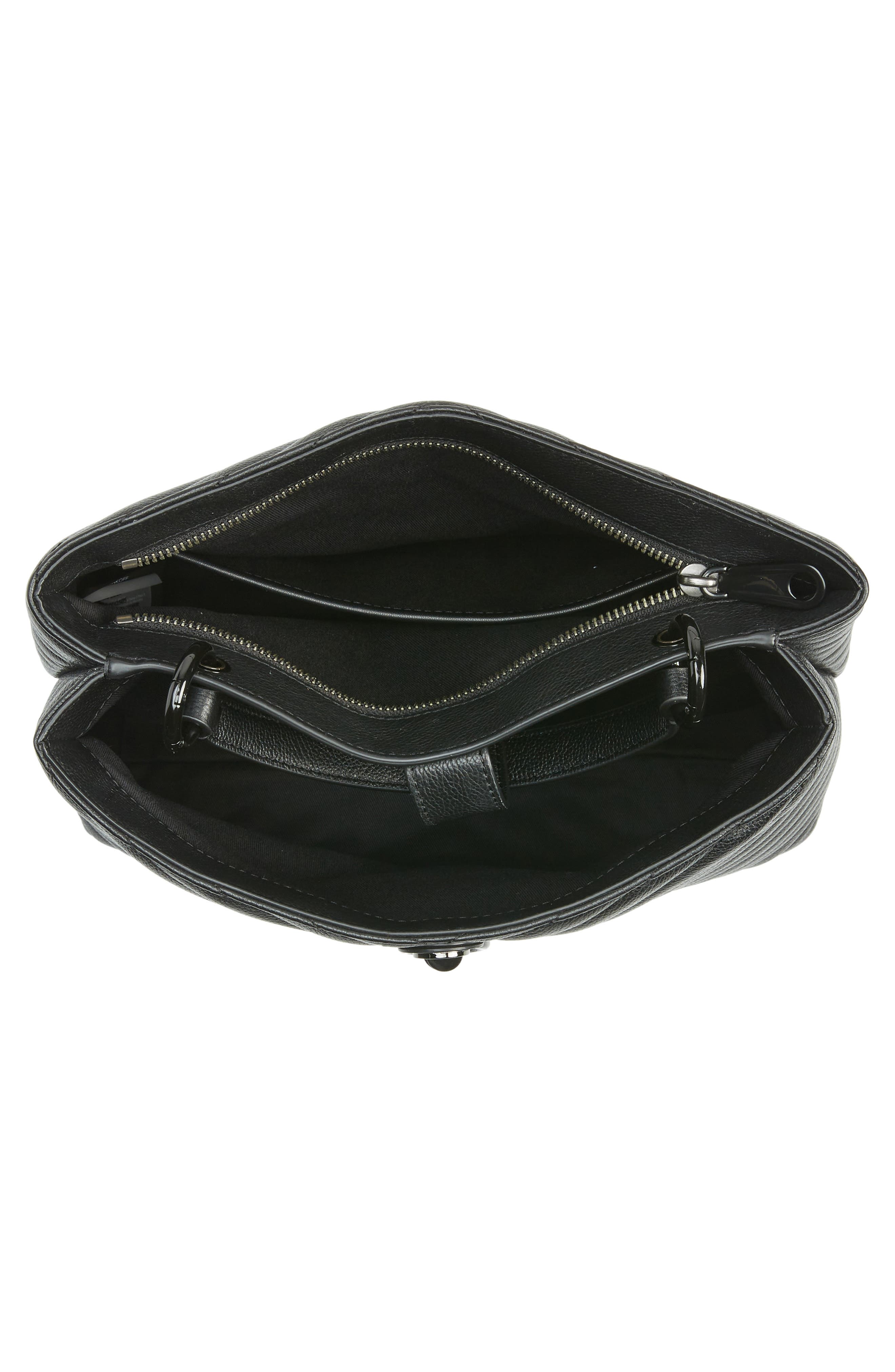 Rebecca Minkoff Large Edie Leather Top Handle Satchel, Alternate, color, 