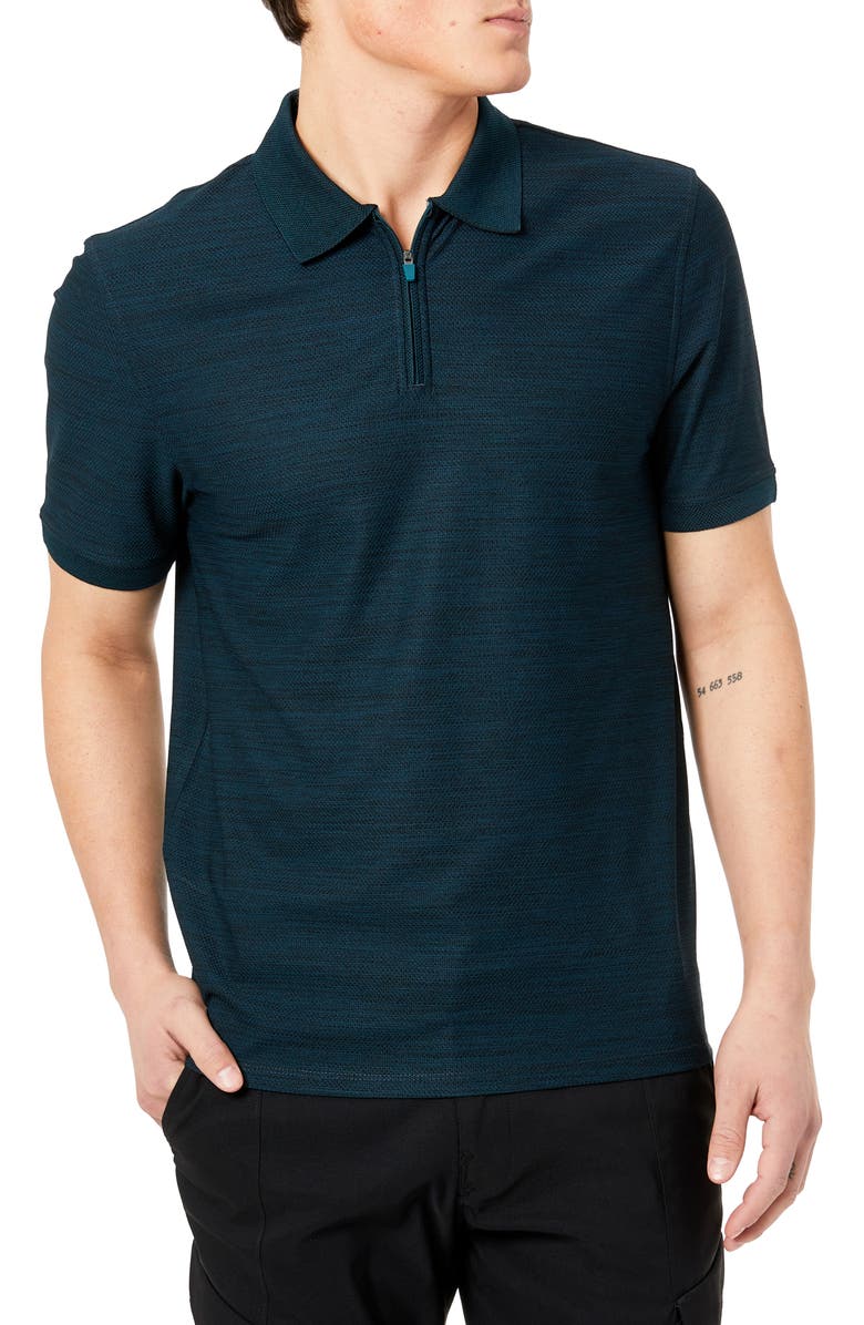 Kenneth Cole Zip Polo, Main, color, 