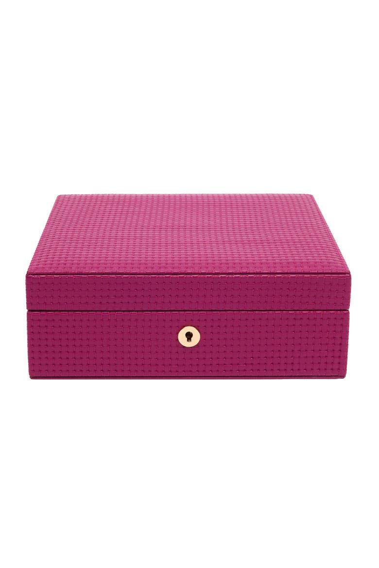Charlotte Jewelry Box, Alternate, color, Dark Pink