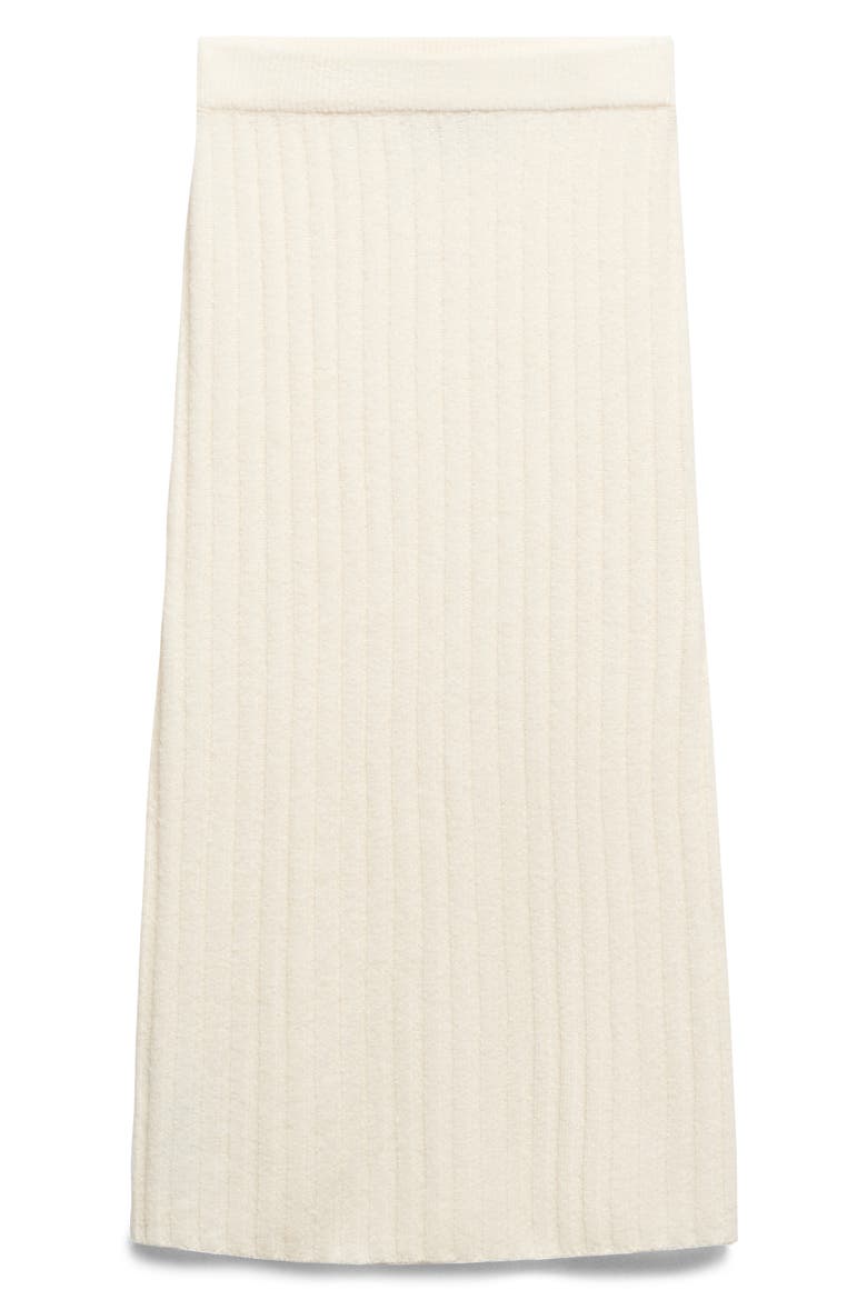 Rib Midi Sweater Skirt, Alternate, color, ECRU