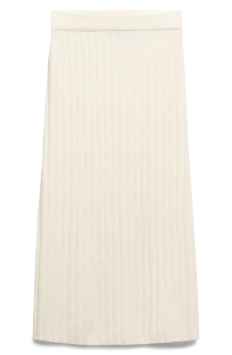 MANGO Rib Midi Sweater Skirt, Alternate, color, 