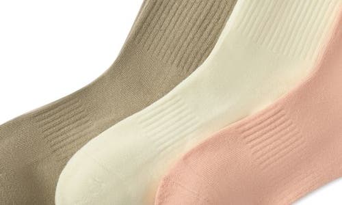 Polo Ralph Lauren Assorted 3-pack Washed Cotton Blend Crew Socks In Multi
