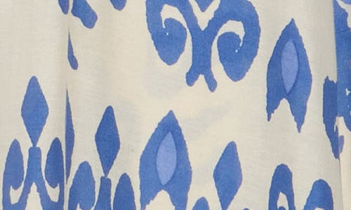 Boho Me Button Front Tunic In Blue