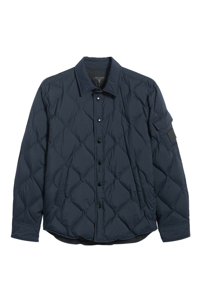 Dane Quilted Shirt Jacket, Alternate, color, NAVY