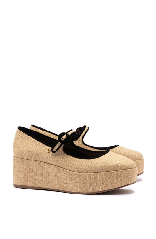 Larroude Blair Flatform In Beige