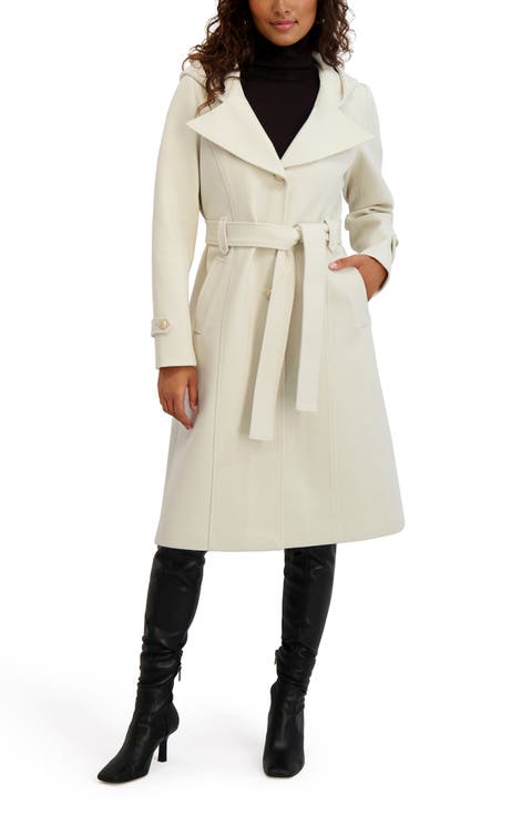Belted Plush Trench Coat