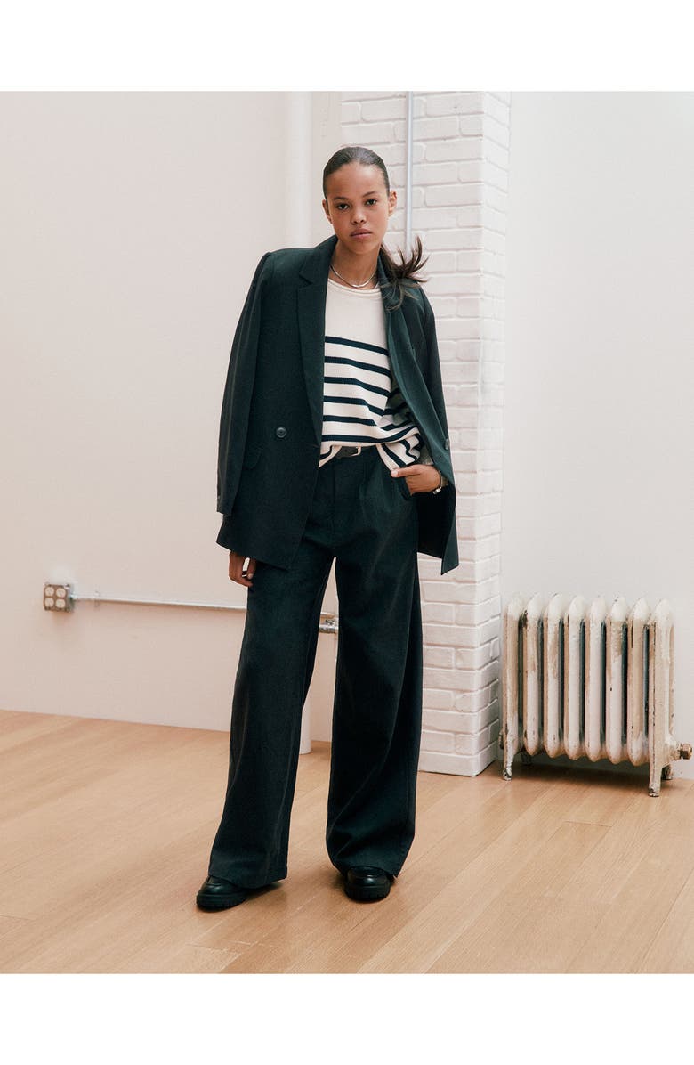 Madewell Caldwell Drapeweave Double Breasted Blazer, Alternate, color,