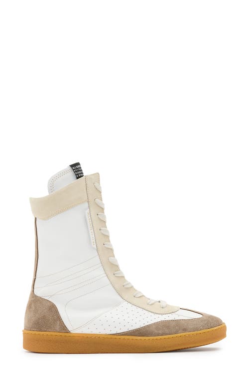 Allsaints Louise High Top Sneaker In Brown
