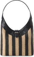Brahmin Gwynne Croc Embossed Leather Shoulder Bag