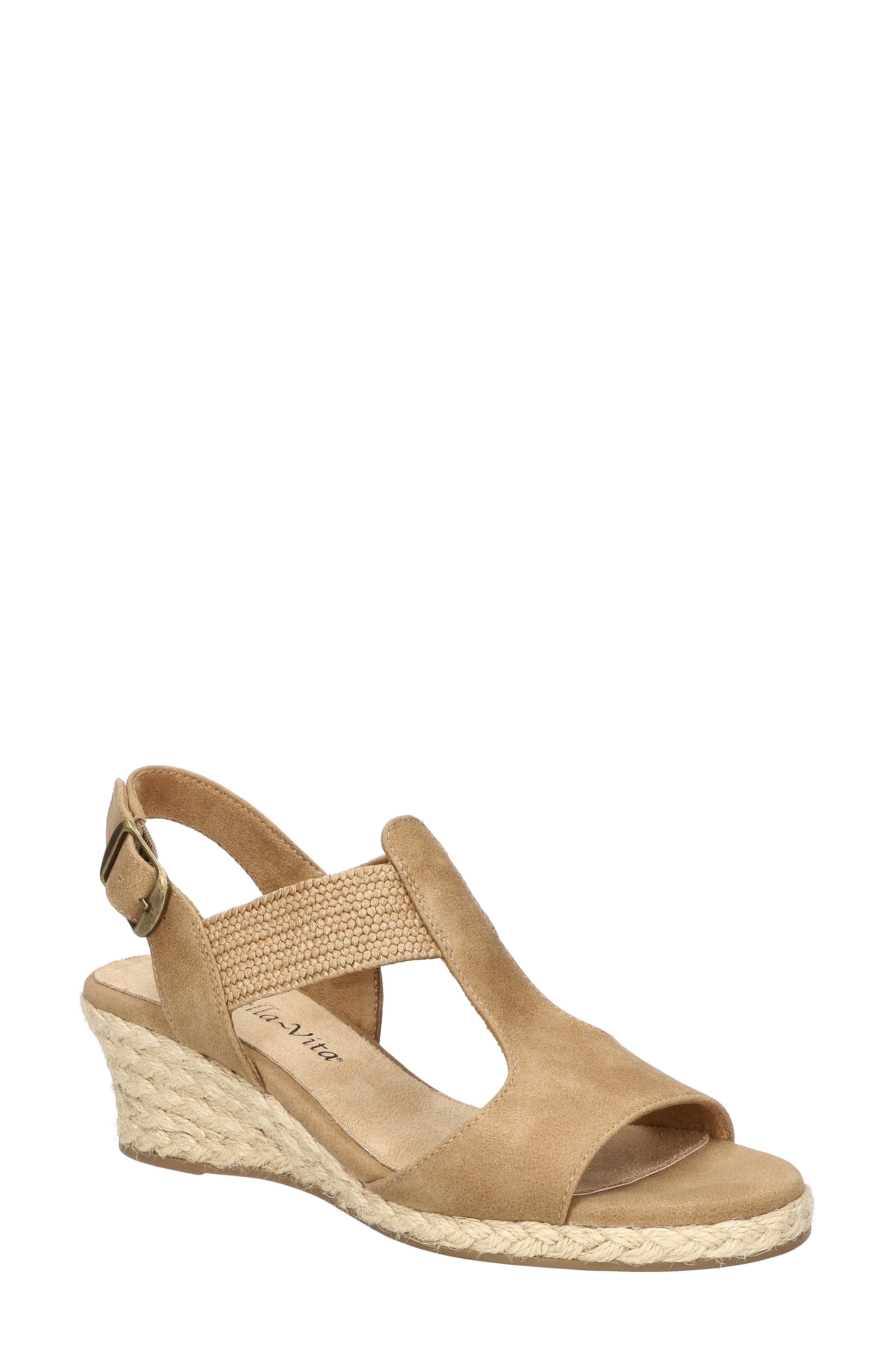 Zayla Wedge Sandal, Main, color, NATURAL