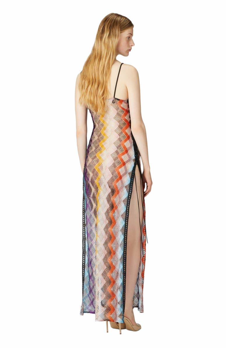 Missoni Long Cover-up With Side Openings, Alternate, color, Multicoloured