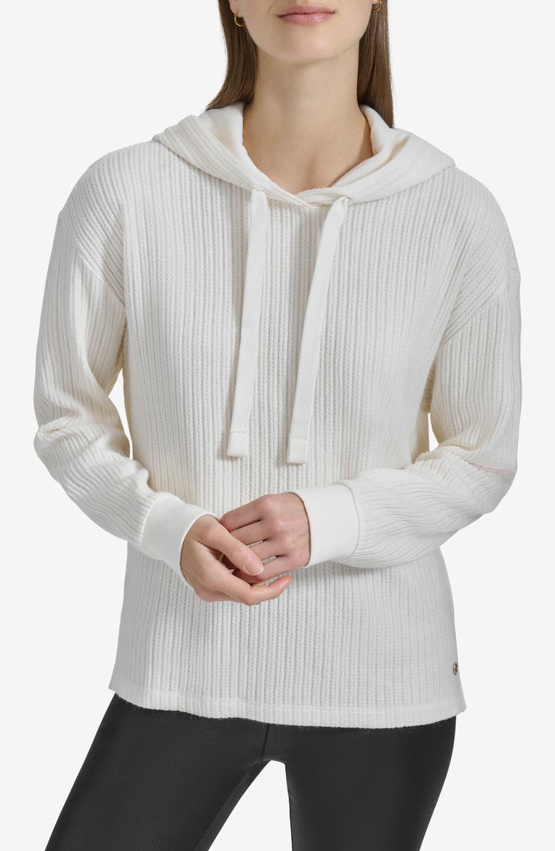 Andrew Marc Sport Braid Textured Hoodie, Main, color, 