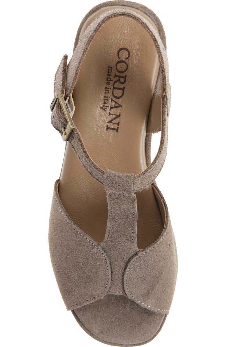 Cordani Jaycee Platform Sandal, Alternate, color, Porcinio Suede