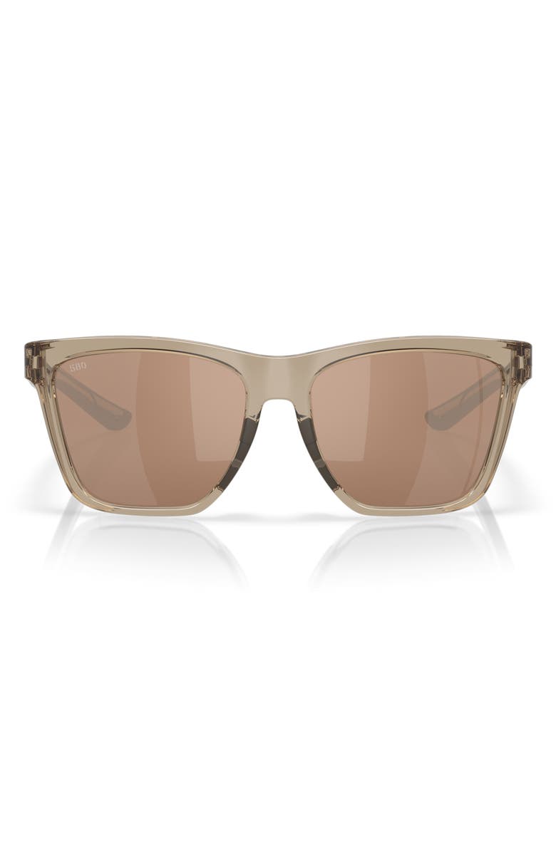Costa Del Mar Panga II 57mm Sunglasses, Main, color, Taupe / Copper Silver