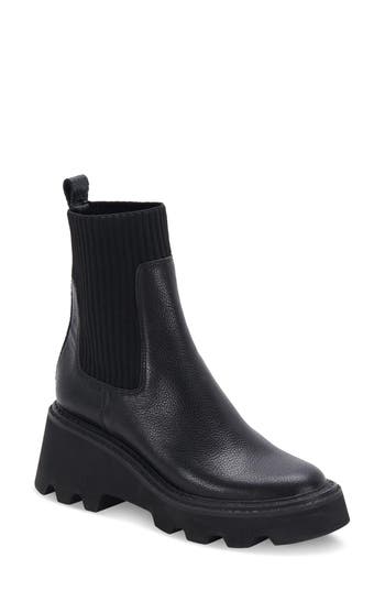 Dolce Vita Villa Womens Faux Leather Block Heel Mid-calf Boots In Black