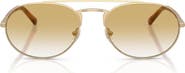 Emporio Armani 57mm Gradient Pilot Sunglasses