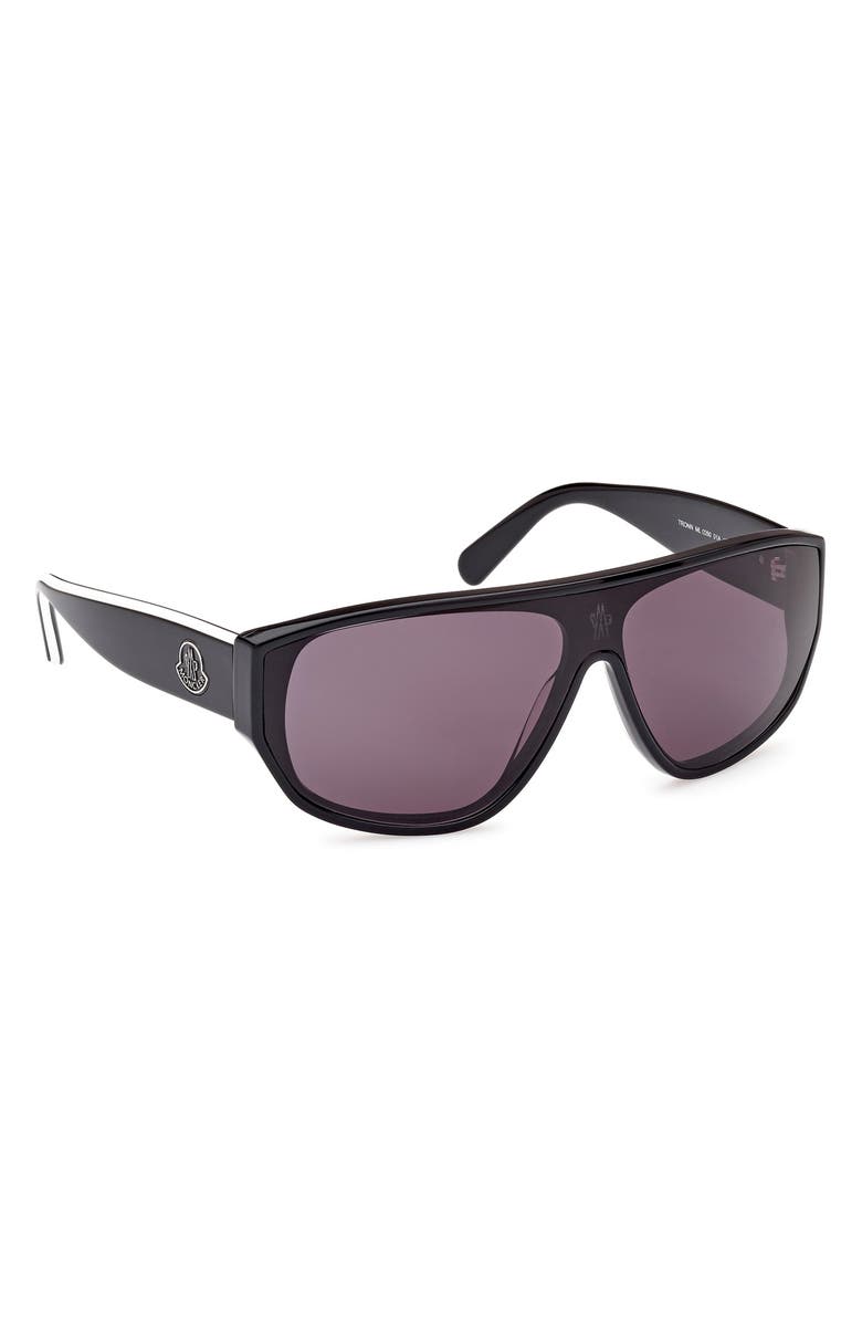 Moncler Tronn 138mm Shield Sunglasses, Alternate, color,