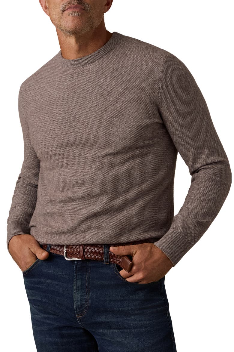 Jackson Organic Cotton Blend Sweater, Main, color, IRONWOOD HEATHER