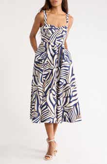 Diane von Furstenberg Audrey Floral Print Sleeveless Sundress