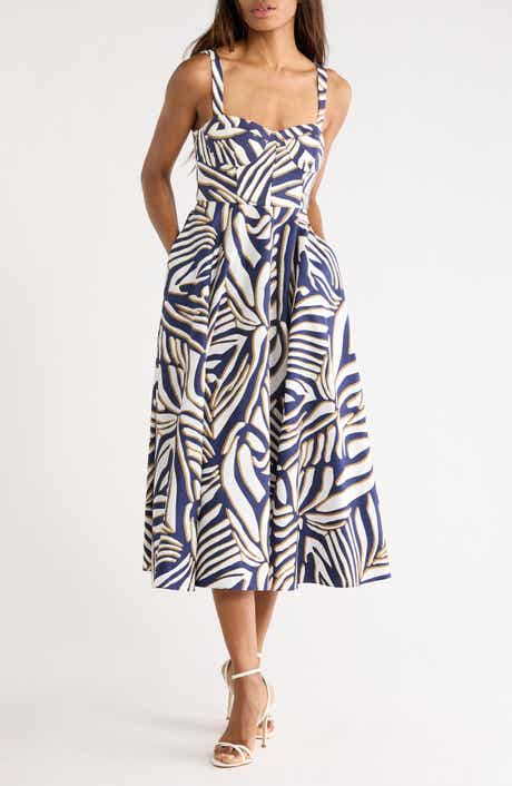 Diane von Furstenberg Audrey Floral Print Sleeveless Sundress